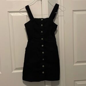 Black denim dress